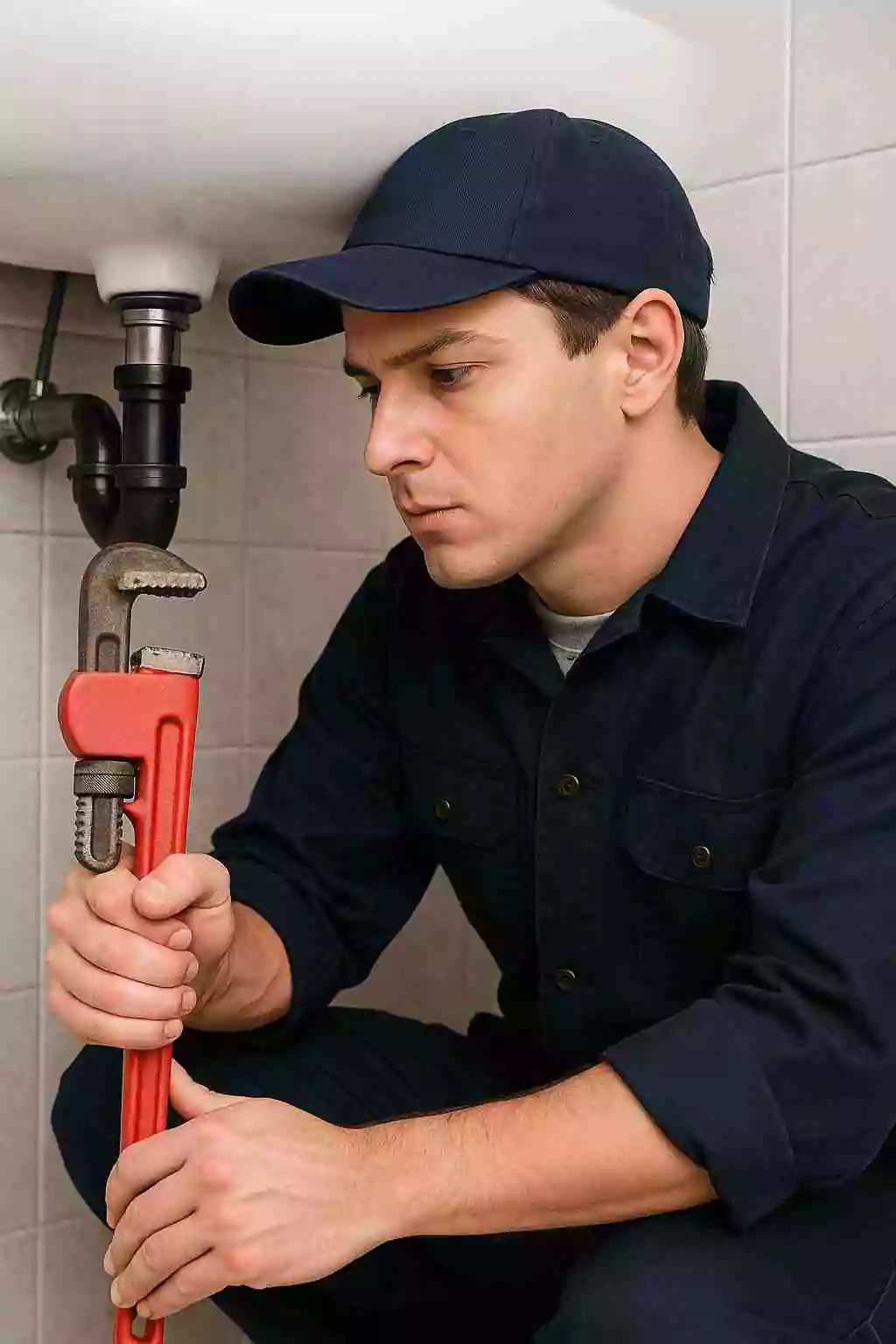 Plumber Fixing Besin Leakage